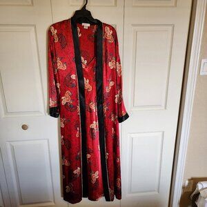 Paisley Print Night Gown and Robe Set, Jones New York